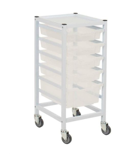 Gratnells Compact Storage Trolley with 5 Trays - Image 2