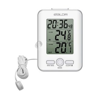 DIGITAL Wired thermometer with Max/Min Records Arrow Trend Alarm Sound