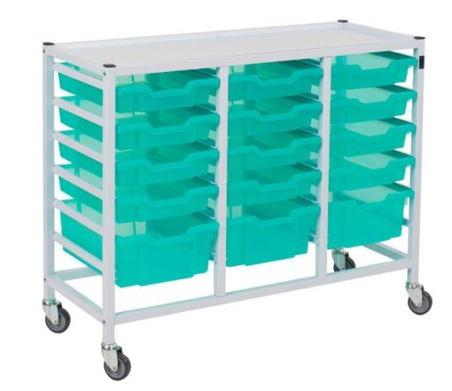 Gratnells Compact Storage Trolley With 15 Trays - Image 2