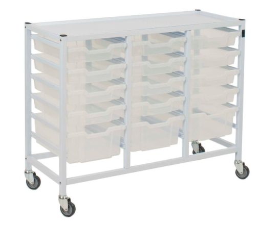 Gratnells Compact Storage Trolley With 15 Trays