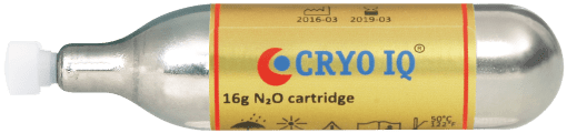 CryoIQ Liquid Freeze Therapy - CIQ G VN16 Gas cartridge N2O 16 gram