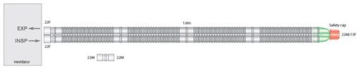 Corrugated Circle Y Circuits - 22mm Diameter