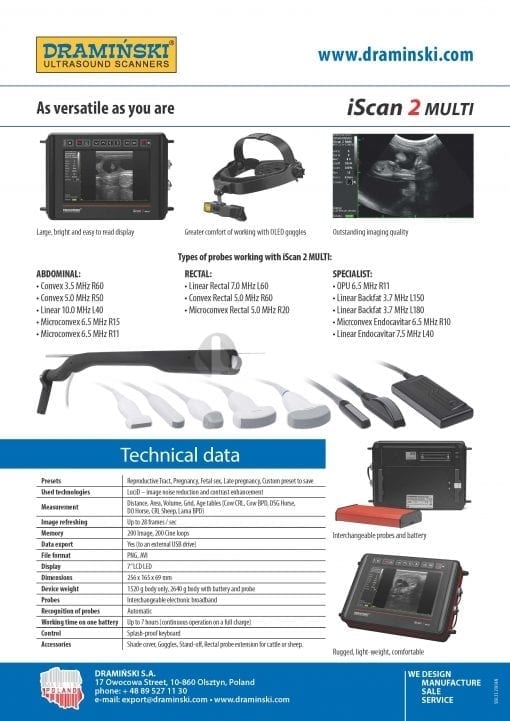 Draminski iScan 2 MULTI Ultrasound Scanner - Image 8