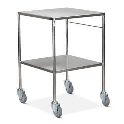 Dressing / Instrument Trolleys - Two Fixed Shelves, Stainless Steel