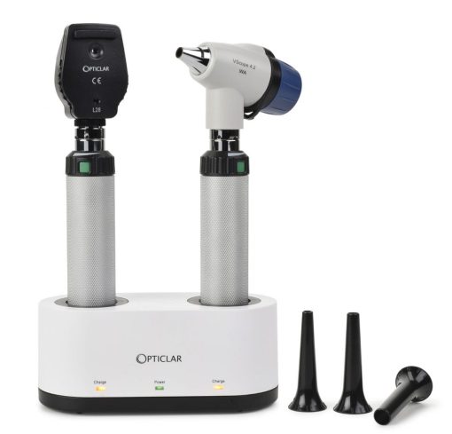Opticlar VisionVet LED Varioscope Diagnostic Set - Rechargeable Handle