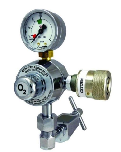 Standard Regulator PI & Self Seal Valve - Oxygen
