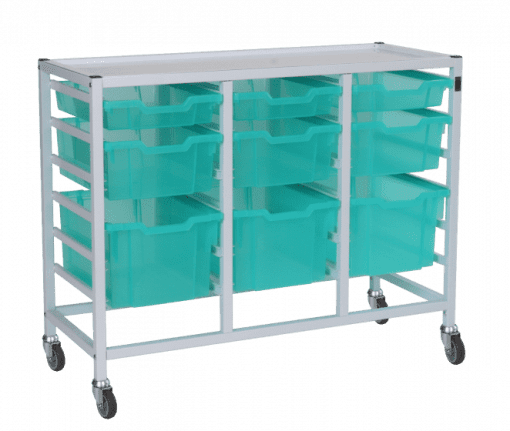 Gratnells Compact Trolley with 9 Trays