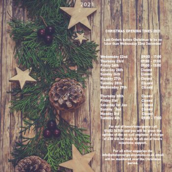 - Christmas Opening Hours