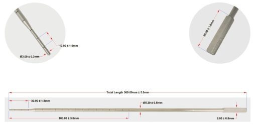 5mm Palpitation Probe with CM Markings