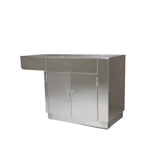DOCT-Manchester veterinary stainless steel tub with 2 doors