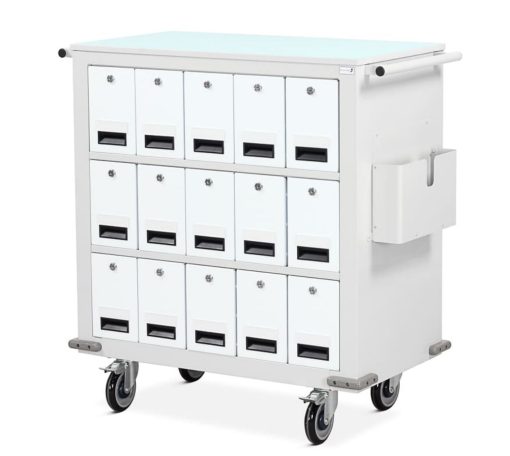 Bristol Maid Distribution Trolley 15 Lockable Drawers